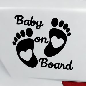 Baby on Board – Cute Baby Feet Car Sticker